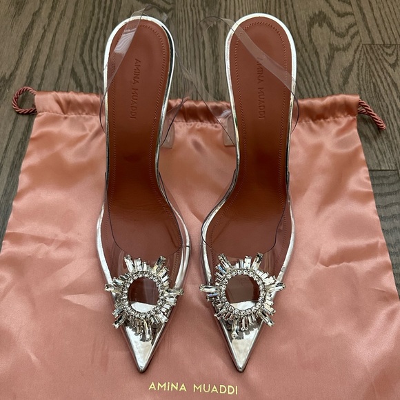 SOLD! AMINA MUADDI BEGUM PVC SLINGBACK - Picture 3 of 9